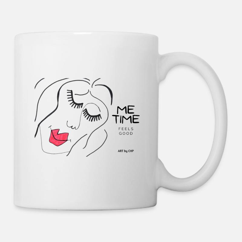 ME TIME - Art by CHP - Tasse - Weiß