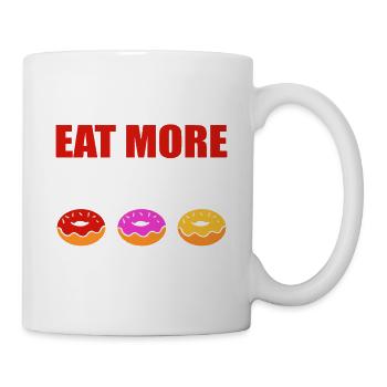 Loch Lebensmittel Naschkatze Gift - Tasse - Weiß - Rechts