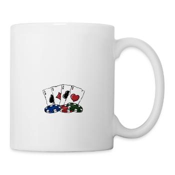 J’appelle le joueur de poker Bet Poker Casino - Mug blanc - blanc - Droite