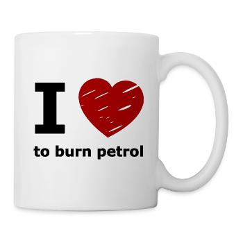 I love petrol - Mug - white - Right