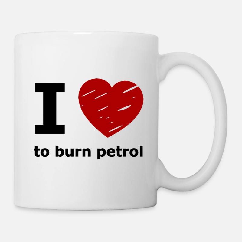 Ich liebe Benzin - Tasse - Weiß
