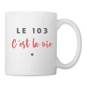 Le 103 c est la vie - Mug blanc - blanc - Droite