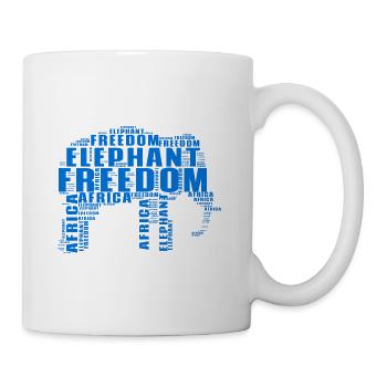 Elephant Family Mama Baby Africa - Mug - white - Right