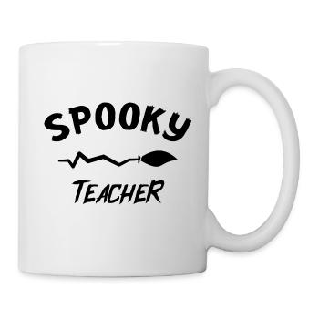 Halloween-Lehrer Gruseliger Lehrer - Tasse - Weiß - Rechts
