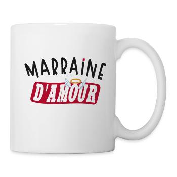 Marraine d'amour - Mug blanc - blanc - Droite