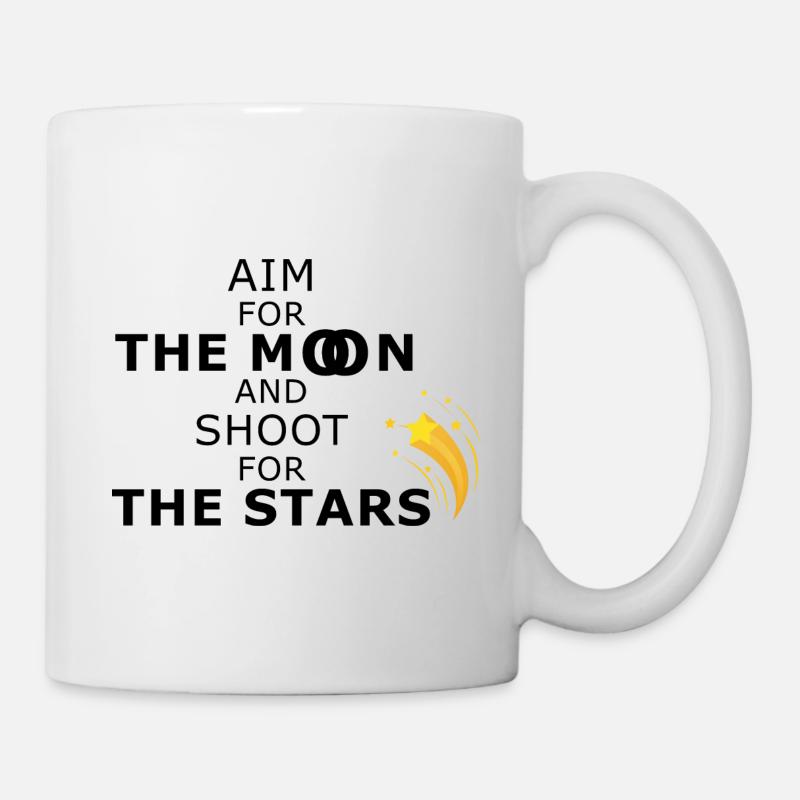 Aim for the moon! - Mug - white