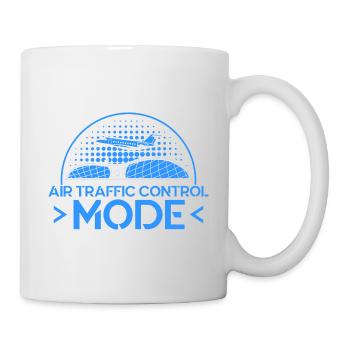 Luftverkehrskontrolle Fluglotse Flughafen Geschenk - Tasse - Weiß - Rechts