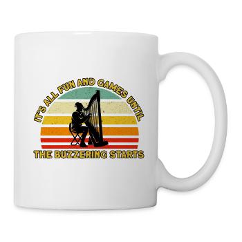 Harpiste Fun et Game Buzzing Commence Cadeau - Mug blanc - blanc - Droite