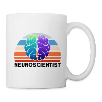 Neurobiologie Neurowissenschaftler Geschenk - Tasse - Weiß - Rechts