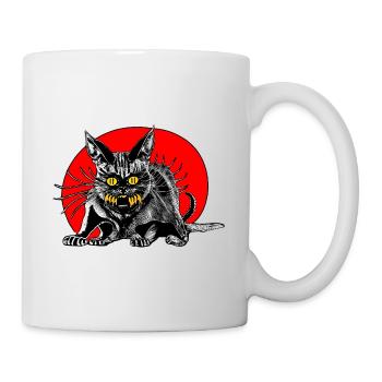 Red Moon Cat - Mug - white - Right