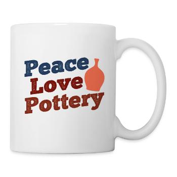 Keramik Töpferei Für Töpfer - Tasse - Weiß - Rechts