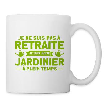 Garten Schrebergarten Gartenarbeit Geschenk - Tasse - Weiß - Rechts