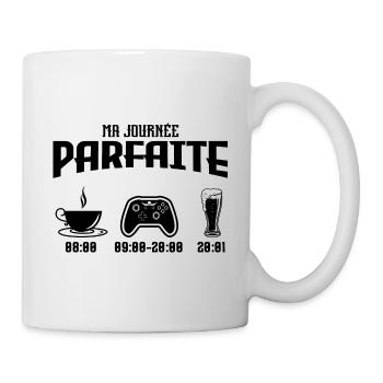 Manette | Ma journée parfaite - Mug blanc - blanc - Droite
