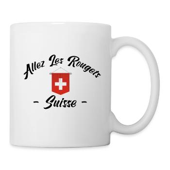 allez les Rougets. Les supporters suisses - Mug blanc - blanc - Droite