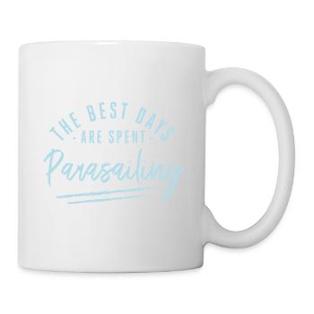 The Best Days Are Spent Parasailing Sayings - Mug - white - Right
