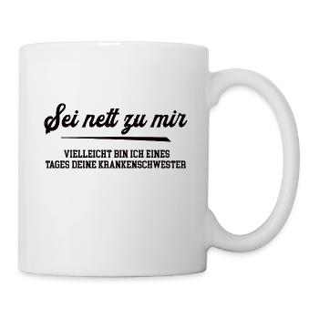 Krankenschwester Ausbildung Krankenhaus Klinik - Tasse - Weiß - Rechts