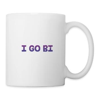 I Go Bi Bisexual LGBTQ Bi Pride LGBT Sayings - Tasse - Weiß - Rechts