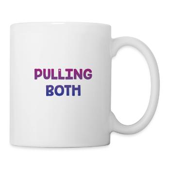 Tirer les deux couples bisexuels LGBTQ Bi Pride drôles - Mug blanc - blanc - Droite