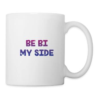 Be Bi My Side Bisexual LGBTQ Bi Pride LGBT - Mug - white - Right