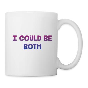 Je pourrais être à la fois bisexuelle LGBTQ bi pride pansexuelle - Mug blanc - blanc - Droite