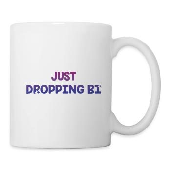 Juste laisser tomber Bi Bisexuel LGBTQ Bi Pride LGBT - Mug blanc - blanc - Droite