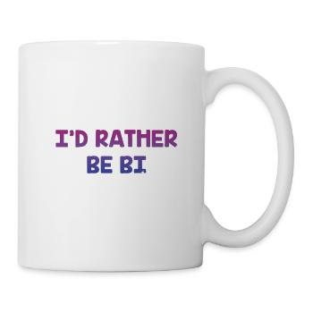 Je préfère être bisexuel Bisexuel LGBTQ Bi Pride LGBT - Mug blanc - blanc - Droite