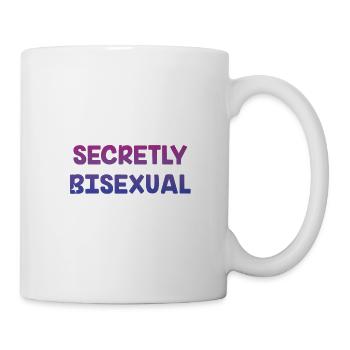 Secrètement bisexuel Bi Introverti Bi Pride - Mug blanc - blanc - Droite
