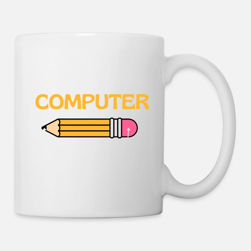 Der ursprüngliche Computer, Retro-Computerliebhaber - Tasse - Weiß
