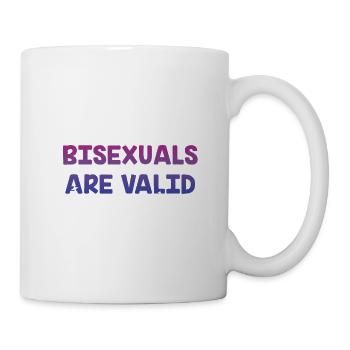 Bisexuals Are Valid Bi Positivity Bi Pride - Mug - white - Right