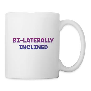 Bilaterally Inclined Bisexual LGBTQ Bi Pride LGBT - Mug - white - Right