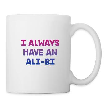 I Always Have an Alibi Bisexual Couples Bi Pride - Mug - white - Right