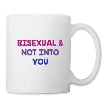Bisexual and Not into You Bi Single Bi Pride - Mug - white - Right