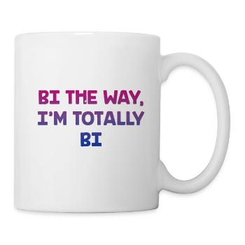 Bi comme je suis totalement bi bisexuel LGBTQ Bi Pride - Mug blanc - blanc - Droite