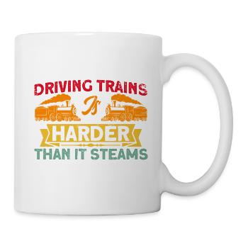 Cadeaux pour conducteur de locomotive de trains - Mug blanc - blanc - Droite