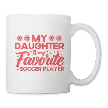 Football Mama Mère Fille Cadeau - Mug blanc - blanc - Droite