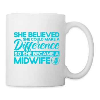 Doula Obstétricien Cadeau - Mug blanc - blanc - Droite