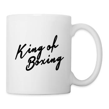 Roi de la boxe - Mug blanc - blanc - Droite