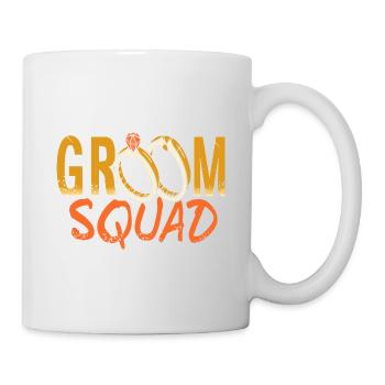 Groom Squad Retro Vegas Bachelor Party Designs - Tasse - Weiß - Rechts