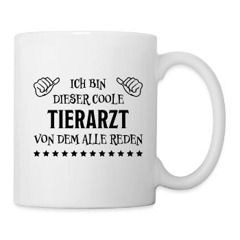 Tierarzt Lustige Spruch Beruf Tierarzt Geschenk - Tasse - Weiß - Rechts
