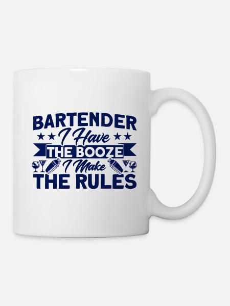 Kellner Service Barkeeper Geschenk - Tasse - Weiß