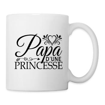Papa fête des pères cadeau pour mon père fille !! - Mug blanc - blanc - Droite