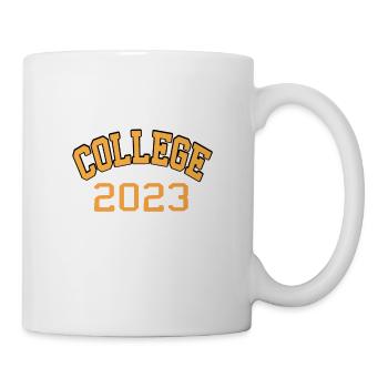 College 2023 Freshman Cool Retro School Year 2023 - Mug - white - Right