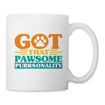 Chat parents chats dictons chat cadeau - Mug blanc - blanc - Droite