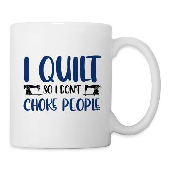Quilten von Tagesdecken - Tasse - Weiß - Rechts