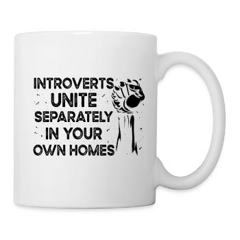 Introvertiert Schüchtern Antisozial - Tasse - Weiß - Rechts