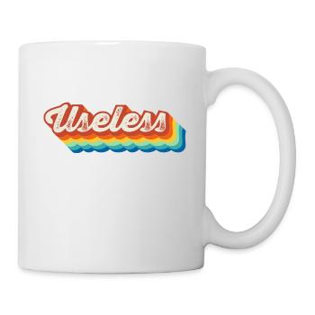 Useless Spassiger Sarkasmus Provokantes Geschenk - Tasse - Weiß - Rechts