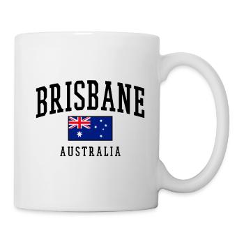 Brisbane - Australia flag - Mug - white - Right