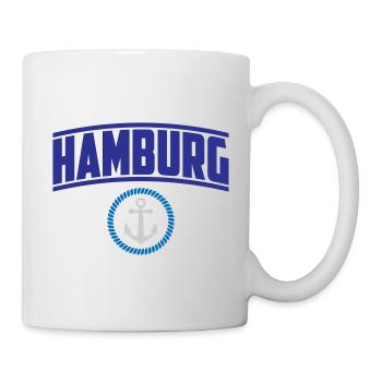 Hambourg, Anker Hafen | Couleurs changeantes - Mug blanc - blanc - Droite