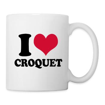 I Love Croquet - Mug - white - Right