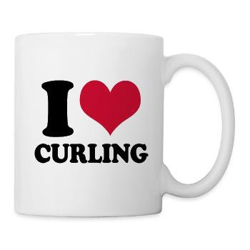 I Love Curling - Mug - white - Right